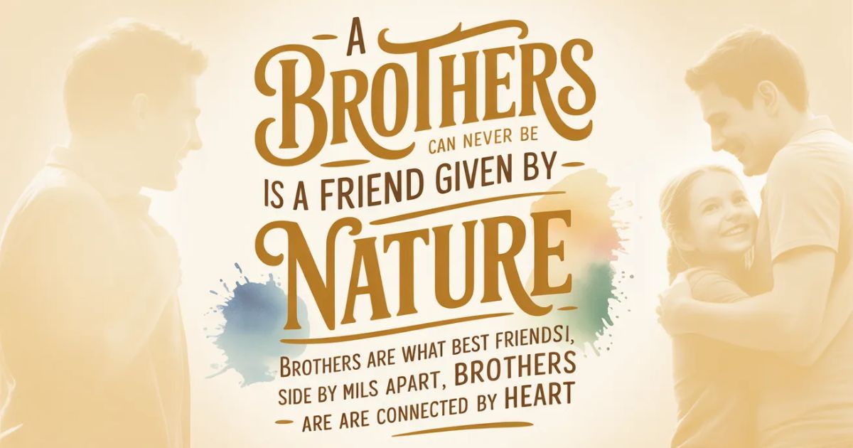 Best Brother Quotes to Celebrate Your Sibling Bond