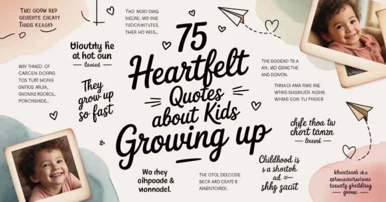 Heartfelt Quotes About Kids Growing Up
