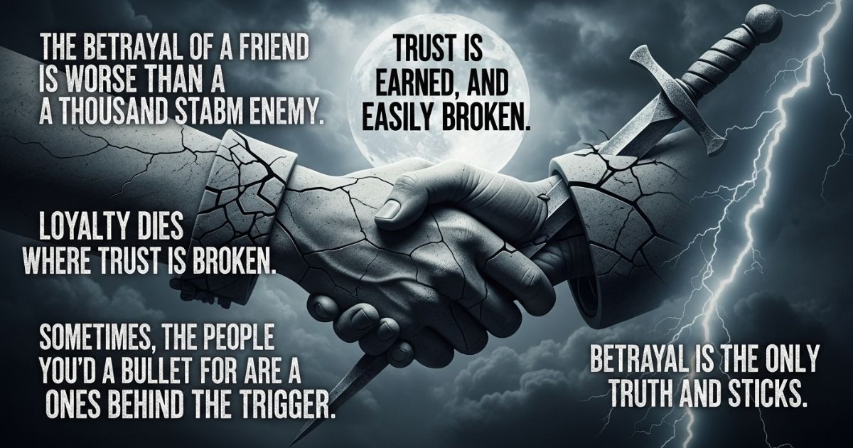 Powerful Betrayal Quotes About Trust and Loyalty