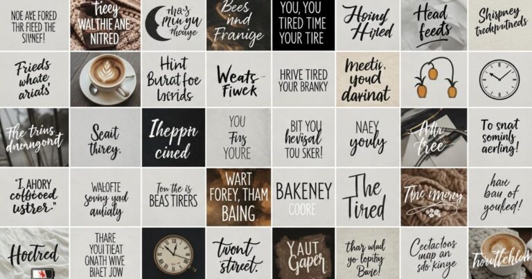 Relatable Tired Quotes for When You Feel Drained