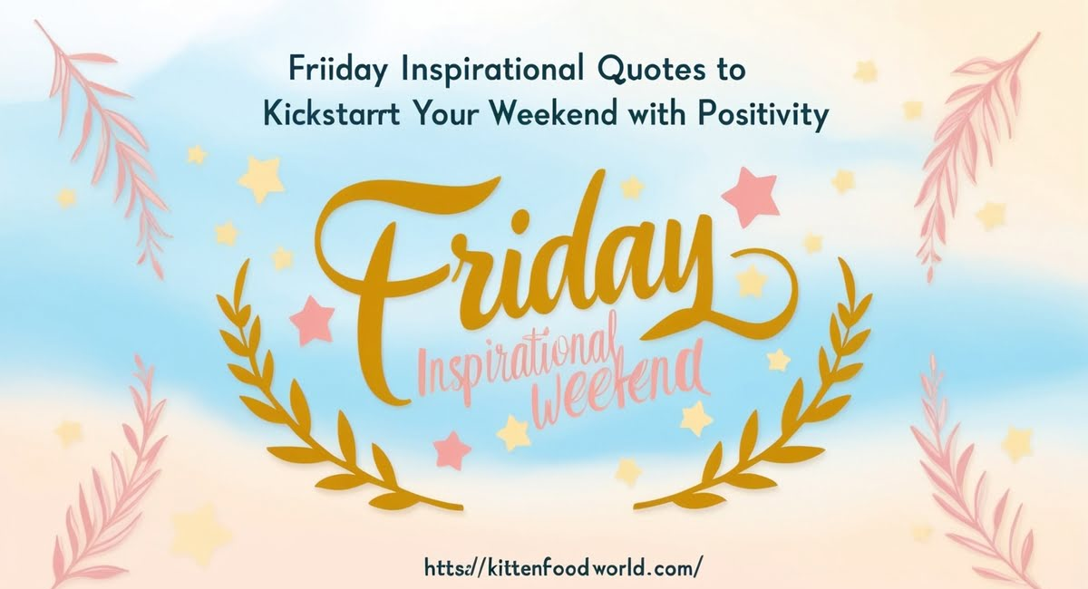 Best Inspirational Friday Quotes