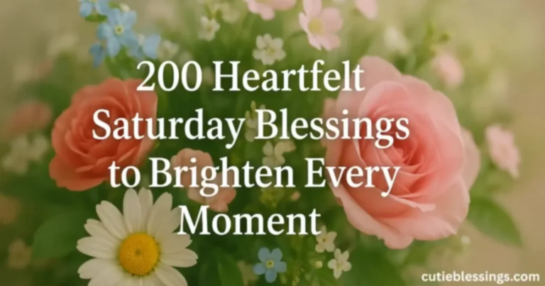 Heartfelt Saturday Blessings