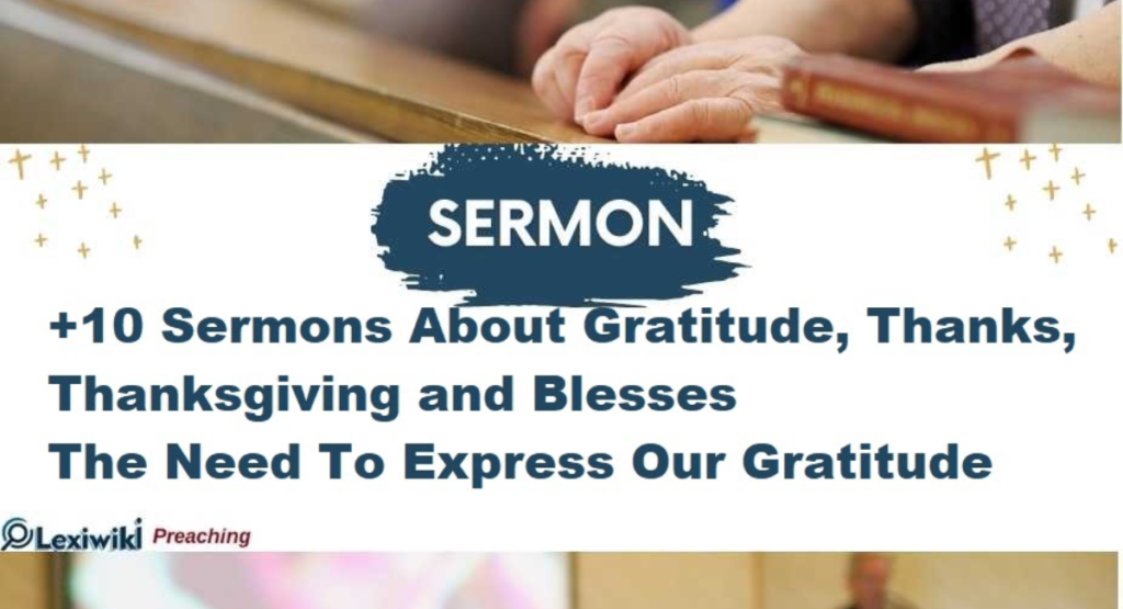 10 Minute Sermons on Thanksgiving for the Christmas Season Transition