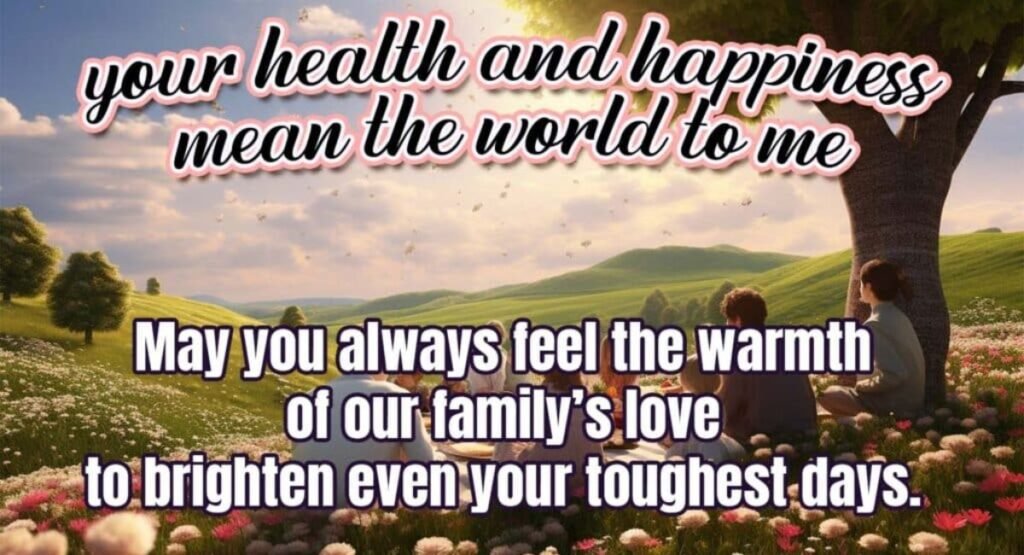 4. Warm Wishes for Family Members Facing Illness