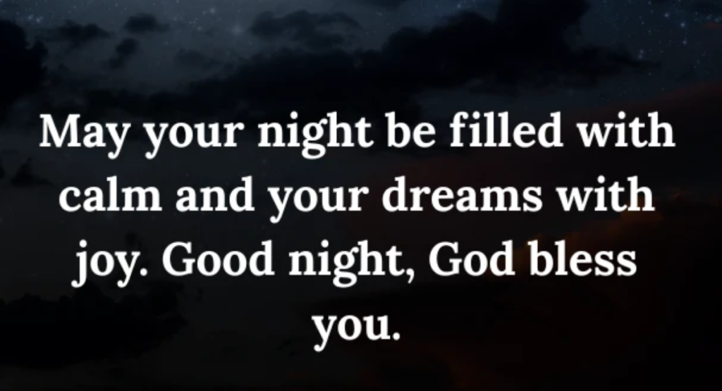 A Final Good Night Blessing of Complete Rest