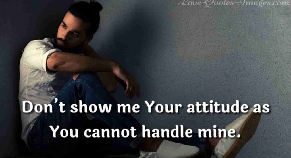 Attitude Instagram Love Quotes for Boys 😎