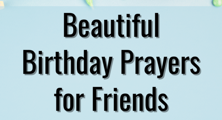 Birthday Prayer to a Friend