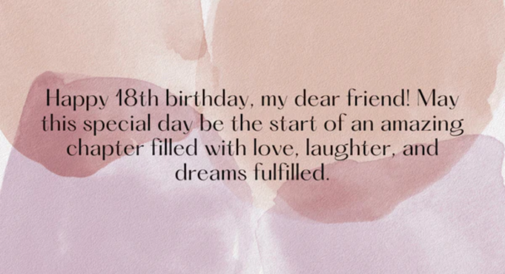 18th Birthday Quotes for Friends