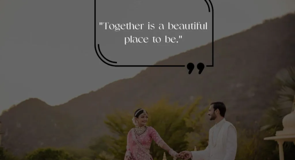 Couple Short Quotes for Wedding Vibes on Instagram