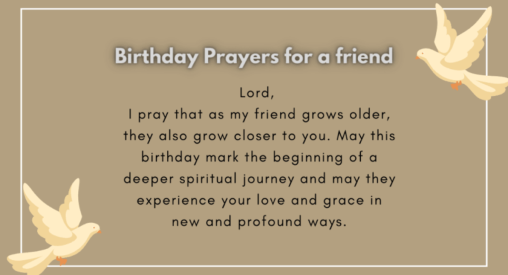 Deep Birthday Prayer to a Friend for Spiritual Growth