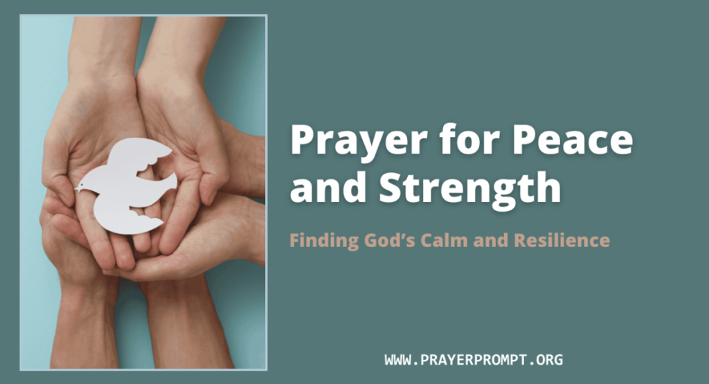 Emotional Strength and Mental Peace Prayer for Him