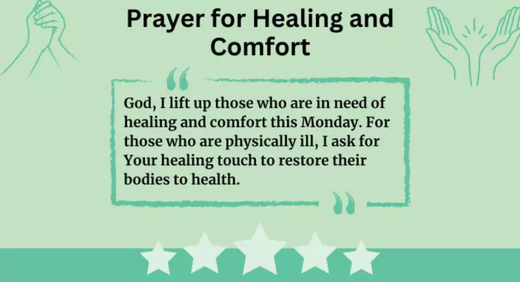 Gentle Healing: Monday Blessings for Emotional Comfort.