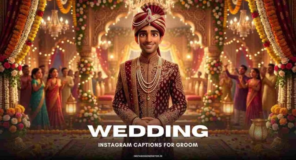 🤵 Groom Wedding Photo Quotes for Instagram