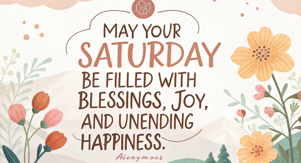 Inspiring Saturday Blessings for Joy and Laughter