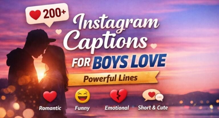 Instagram Love Quotes for Boys