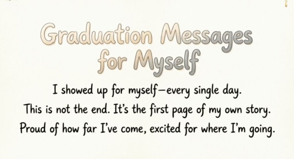 Joyful Graduation Message for Myself Celebrating the Fun Memories