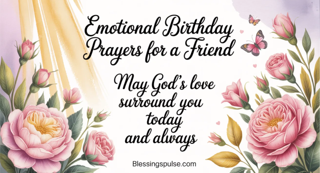 Powerful Birthday Prayer to a Friend for Emotional Healing