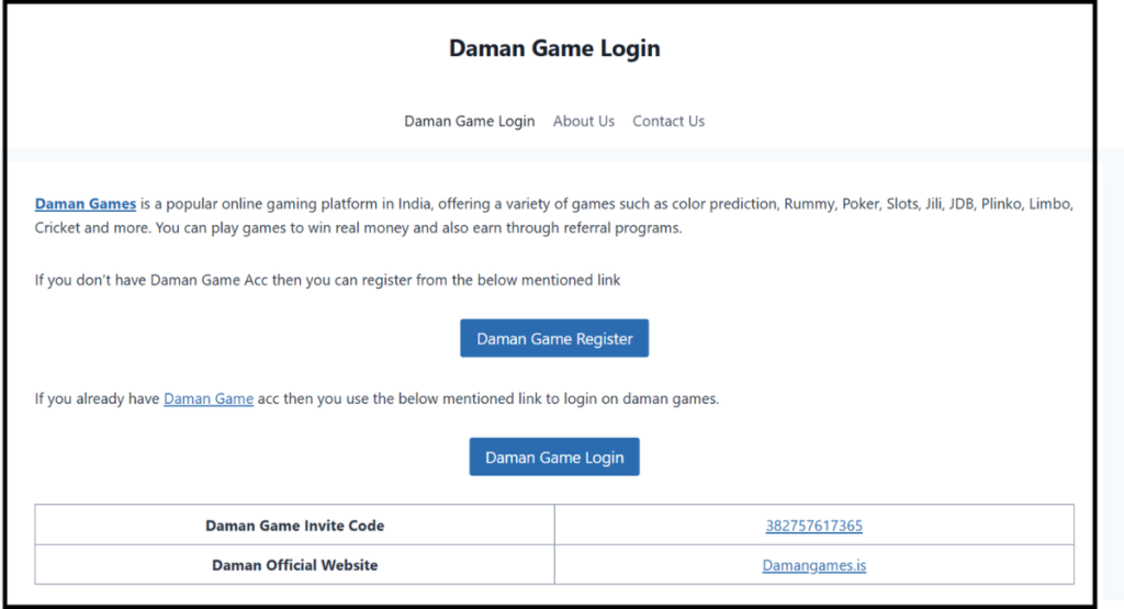 Seamless Beginnings: Daman Games.in Login Registration Online Made Effortless