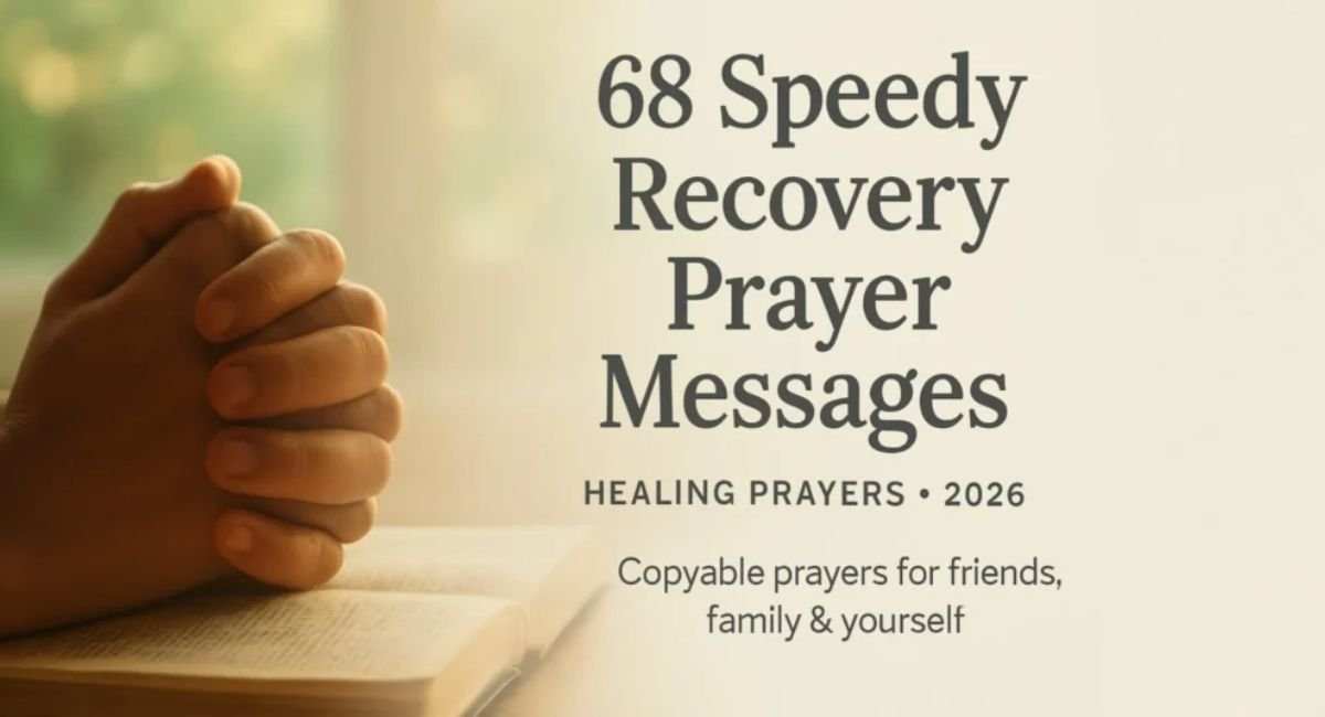 Speedy Recovery Prayer