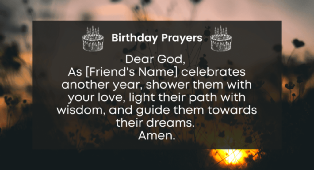 Uplifting Birthday Prayer to a Friend for Fresh Start
