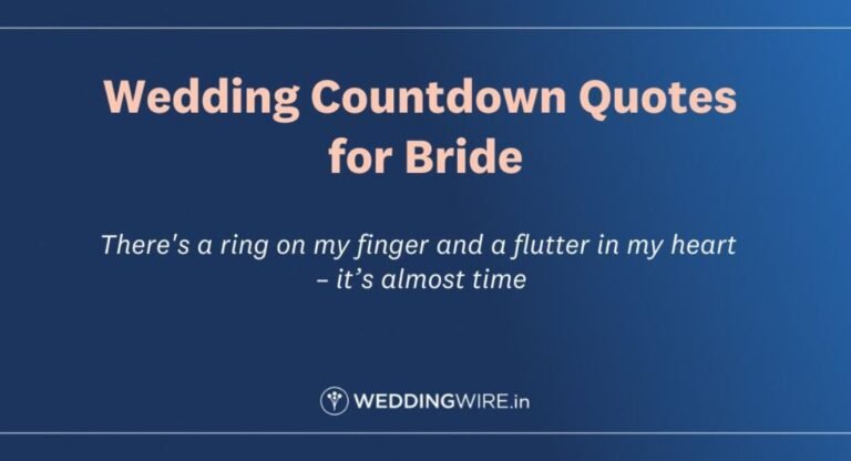 Wedding Countdown Instagram Quotes 