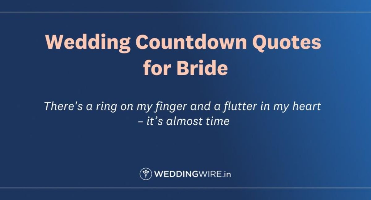 Wedding Countdown Instagram Quotes 